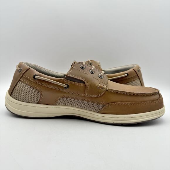 Dockers Mens Beacon Boat Shoes US 12 M EU 46 Tan Leather Water Resistant EUC main image 12